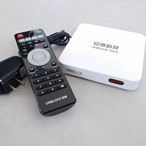 【☆起動確認済☆】UBO X3 S900 ProBT UNBLOCK TECH HDMI 出力 映像機器 リモコン ACアダプター Wi-Fiアダプター 付 1円スタート MA592