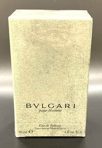 未使用 BVLGARI ブルガリ POUR HOMME プールオム 30ml オードトワレ 香水 箱付　※シュリンク袋の底破れあり