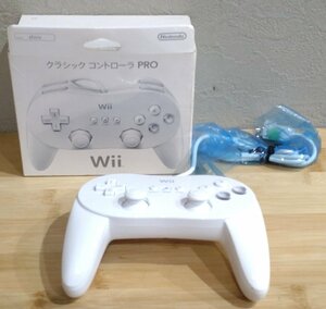 任天堂 ニンテンドー Wii クラシックコントローラーPRO RVL-005 動作未確認