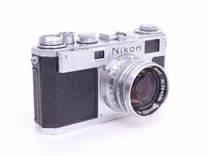 Nikon/ニコン レンジファインダー Nikon S2 前期型 標準レンズ NIKKOR-S・C 5cm F1.4付 ◆ 6E52C-6