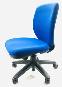 高さ調整OK ブルー ブラック オフィスチェア 事務椅子 中古オフィス家具　複数あり　引き取り限定