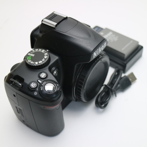 超美品 Nikon D3000 ブラック ボディ 即日発送 Nikon デジタル一眼 本体 あすつく 土日祝発送OK