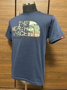 THE NORTH FACE(ザ・ノースフェイス） S/S CAMOUFLAGE LOGO TEE（カモフラージュロゴティー） NT31622 ネイビー M 人気シリーズ！GOLDWIN