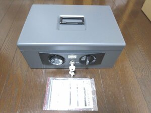 新品! LIFELEX コーナン オリジナル キャッシュボックス 家庭用 小型 ダイヤル W359XD250XH150(mm) 金庫 手提げ金庫 SR-63N