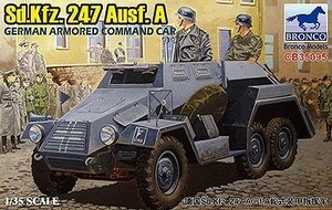 ブロンコモデル 1/35 ドイツ軍 Sd.kfz.247Ausf.A 六輪装甲指揮車 プラモデ