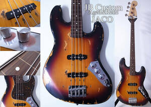 Custom JAZZ Bass/Aged&Relic JACO Fretless ジャズ ベース JB/検索FenderプレシジョンMUSICMAN Sadowsky ATELIER Z Spector Warwick sugi