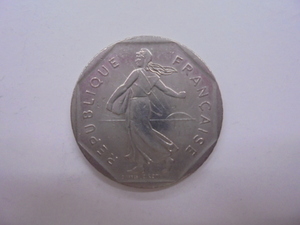 【外国銭】フランス 2フラン ニッケル貨 1981年 古銭 硬貨 コイン ⑥