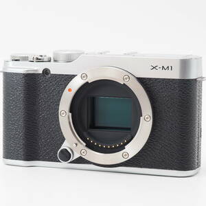 101838☆極上品☆FUJIFILM ミラーレス一眼カメラ X-M1 ボディ 1630万画素APS-C シルバー F FX-X-M1S