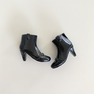 Licca リカちゃん、1/6ドール用 アンクルブーツ (黒) 靴 シューズ