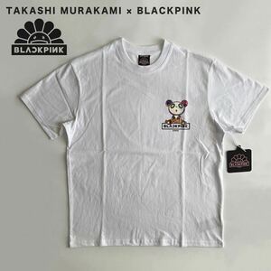 新品 希少 Takashi Murakami × BLACKPINK In Your Area Pandakashi Dreams T-Shirt ブラックピンク 村上隆 コラボTシャツ Lサイズ 白