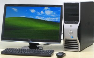 DELL Precision T3500-W3565SMT ■ 24インチ 液晶セット ■ XEON-W3565/DVDマルチ/Quadro 2000/希少OS/WindowsXP ワークステーション