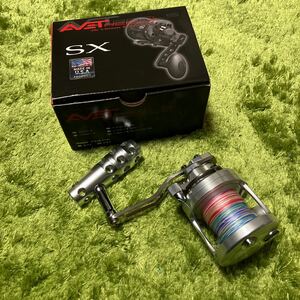 アベット　AVET SX6/4RAPTOR MC ラプター　左　レフト　オッズポート3号300m ミゾハン　ロングハンドル11cm 2スピード　レバードラグ　LD