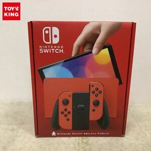 1円〜 動作確認/初期化済 Nintendo Switch 有機ELモデル HEG-001 マリオレッド