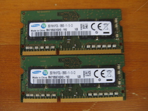 SAMSUNG　PC4-2666V　4GB　2枚　8GB　USED