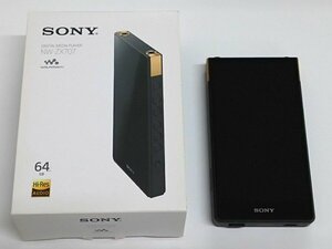 ♪SONY ソニー WALKMAN ウォークマン NW-ZX707 ハイレゾ 64GB 専用レザーケース付 現状品♪中古品