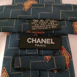 CHANEL(シャネル)ネイビー柄ネクタイ