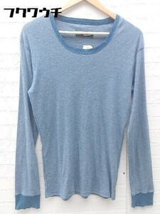 ◇ HAMNETT ハムネット 総柄 長袖 Tシャツ カットソー L ネイビー # 1002798870031