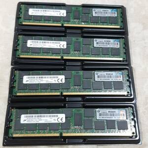 新品未使用 Micron マイクロン 64GBメモリ(16GB×4枚) PC3L-12800R 2RX4 DDR3L/1600MHz REG ECC 1.35VメモリRAM 送料無料