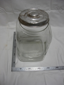 理科実験ガラス　ガラス容器(小)　　標本瓶　泡ガラス　保存容器　昭和レトロ