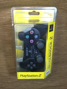 【新品】「韓国製　ソニー純正プレイステーション２　アナログコントローラー SCPH-10010　ブラック」　DUALSHOCK2 SONY