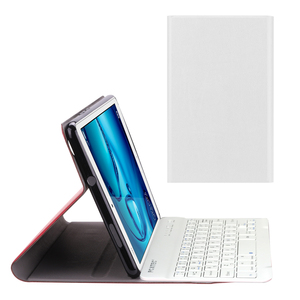 SoftBank MediaPad M3 Lite s / HUAWEI MediaPad M3 Lite 8.0 専用 超薄レザーTPUケース付き Bluetooth キーボード☆US配列☆ホワイト