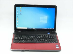 カメラ内蔵/15.6型/HDMI/無線WIFI/テンキー/ノートPC/Win10/SSD128G/4GB/Pentium　B960/FMV　AH42/G office搭載　新品無線マウス