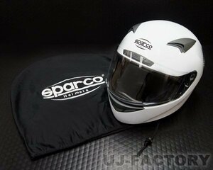 ★sparco/正規品★ ヘルメット/フルフェース 規格：ECE05★CLUB X1/XXLサイズ（頭周：約64cm）ホワイト