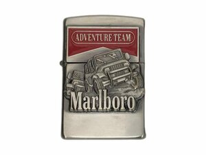 zippo (ジッポー) Marlboro マルボロ ADVENTURE TEAM アドベンチャーチーム オイルライター 1998年製 シルバー レッド 雑貨/078