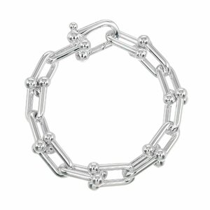 ティファニー TIFFANY&Co. ハードウェア ラージリンク ブレスレット 腕周り約15cm シルバー925 約62.8g【T121724518】中古