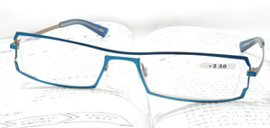 ブルーライトカット使用　既成老眼を超えたデザイン鏡眼鏡用フレーム使用1011-G6