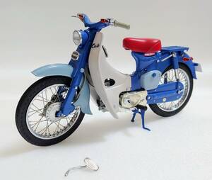 1円～スタート！　EBBRO【ホンダ　スーパーカブ　1958】　1/10　HONDA SUPER CUB DIE-CAST MODEL　バイク　模型