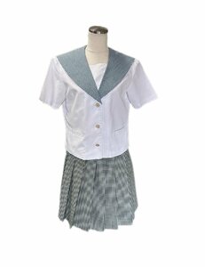 [岡山就実高等学校]女子制服 夏セーラー服 スカート W72 中古品