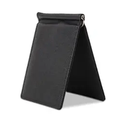 マネークリップ 薄型 メンズ 財布 二つ折り カード ブラック ブラウン ブルー