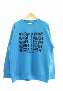 タカヒロミヤシタザソロイスト TAKAHIRO MIYASHITA The Soloist. 22AW right here right now. oversized crew neck sweatshirt オーバーサ