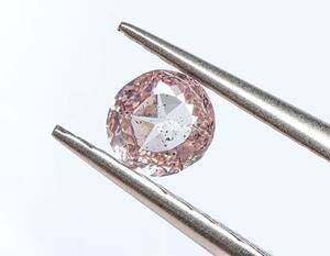 【１００円～】0.221ｃｔ 天然ダイヤ FANCY LIGHT BROWNISH PINK（ナチュラルカラー）I1