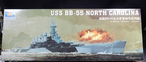 トランペッター(TRUMPETER)1/350 アメリカ海軍 戦艦 BB-55 ノースカロライナ プラモデル未組み立て新品