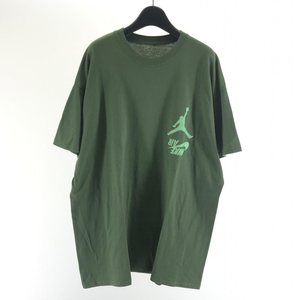 【中古】NIKE × TRAVIS SCOTT Cactus Jack JORDAN Tシャツ サイズXL カーキ ナイキ × トラヴィススコット[240017624067]
