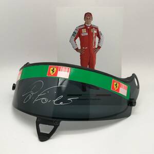 2009年/フェラーリ/Ferrari/ジャンカルロ フィジケラ/Schuberth/シューベルト/バイザー/サイン/プロモカード付/Giancarlo Fisichella