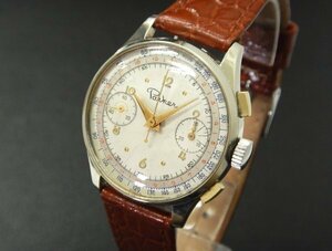 6078 希少売切り☆ パーカー クロノグラフ 17石 PARKER Chronograph Watch 手巻き メンズ 腕時計 アンティーク