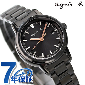 アニエスベー SAM ソーラー 腕時計 レディース agnes b. FCSD990 アナログ ブラック 黒