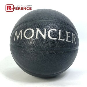 MONCLER モンクレール SPALDING スポルディング コラボ バスケットボール インテリア スポーツ 雑貨 レザー ブラック メンズ【中古】未使用