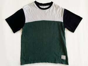 ★HMLS HOMLESS ホームレス 切り替えパネル バイカラー 半袖 カットソー Tシャツ★モッズ アイビー アメトラ サーファー ストリート