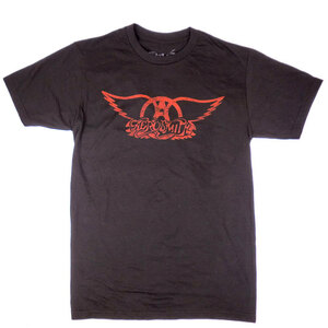 新品未使用　AEROSMITH ROCK T-SHIRT　エアロスミス　ヴィンテージロゴ　ロックTシャツ　ブラック　Mサイズ