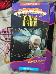 Krokus Screaming In the Night (1986, VHS) 