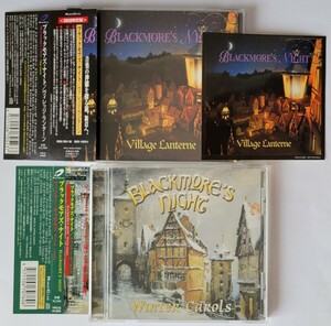 ブラックモアズ・ナイト 帯付CD2枚 VILLAGE LANTERNE WINTER CAROLS 初回 特典 ステッカー STREET OF DREAMS BLACKMORE