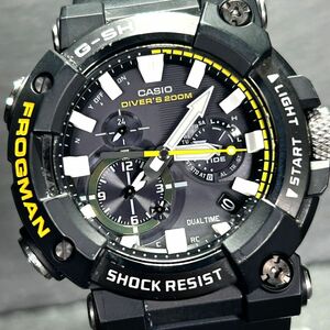 希少 美品 CASIO カシオ G-SHOCK ジーショック MASTER OF G FROGMAN フロッグマン GWF-A1000-1A 腕時計 ソーラー電波 アナログ 多機能