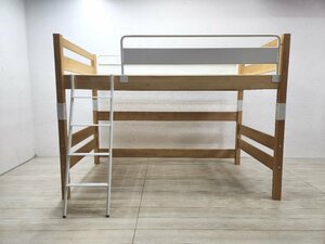 MOMO NATURAL モモナチュラル NICO MIDDLE BED ニコミドルベッド WH 12.7万 シングルベッド ロフトベッド システムベッド 子供用 B