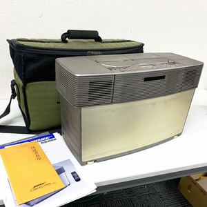 【E-3】 BOSE AWM Acoustic Wave Music System CDラジカセ AWM-RC リモコン ボーズ スピーカー動作不良あり ジャンク 1599-64