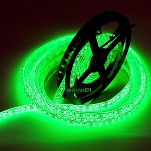 【★】キャンペーン出品！オプションあります☆5ｍ 600連LEDテープ グリーン　緑 間接照明 イルミネーション 12V防水 車・バイク・原付に