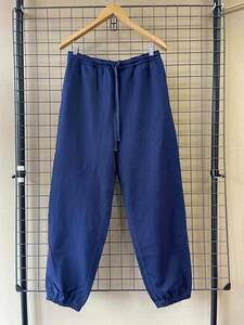 美品 22SAMPLE【MARKAWARE/マーカウェア】GYM PANTS Set Up NAVY size2 オーガニックコットン ジムパンツ スウェットパンツ セットアップ